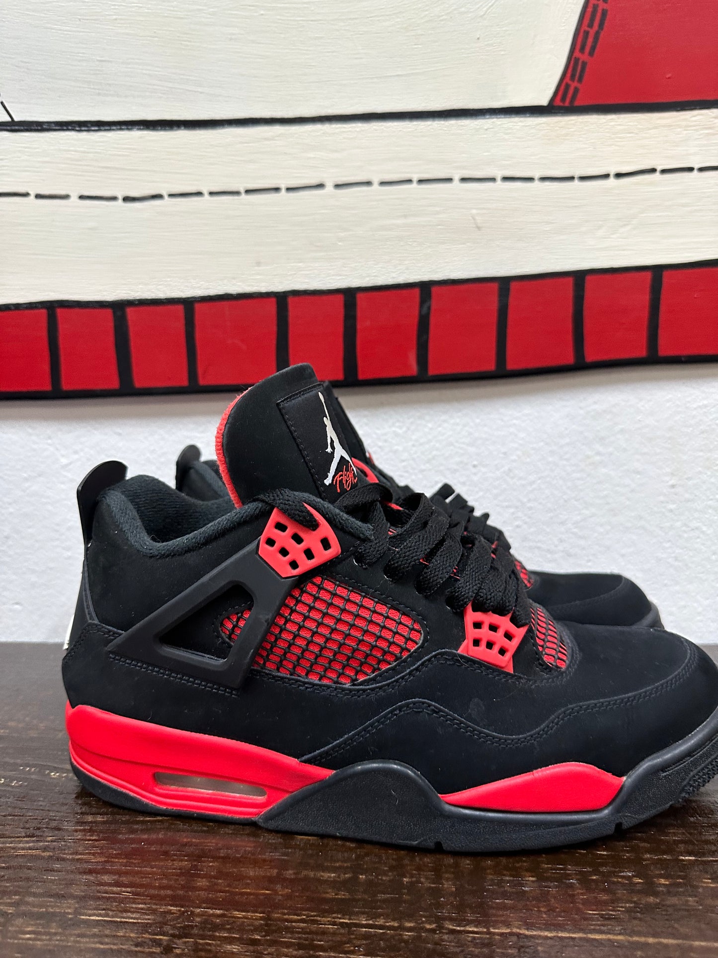 *USED* Air Jordan 4 Retro 'Red Thunder'