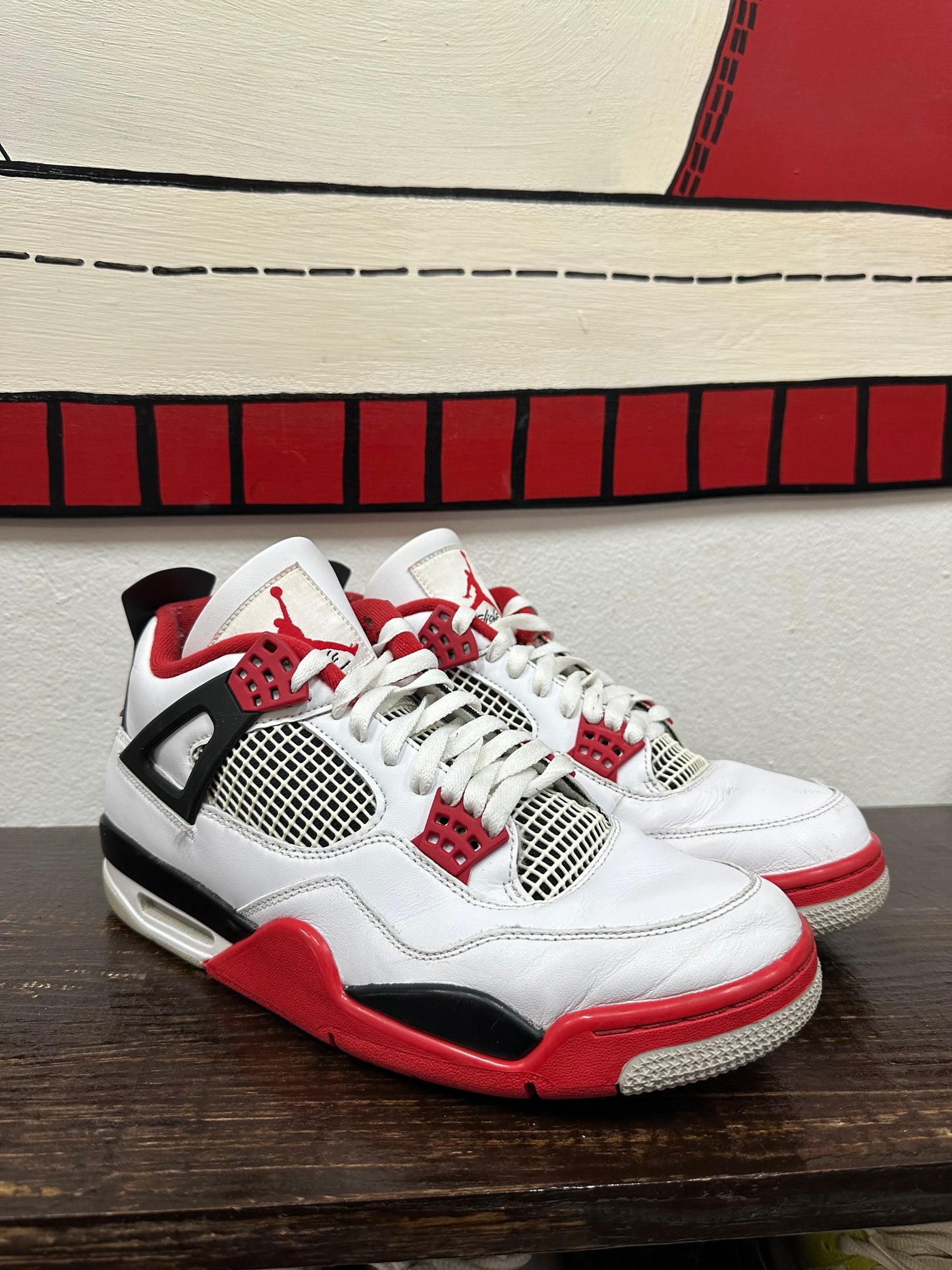 *USED* Air Jordan 4 Retro OG 'Fire Red' 2020