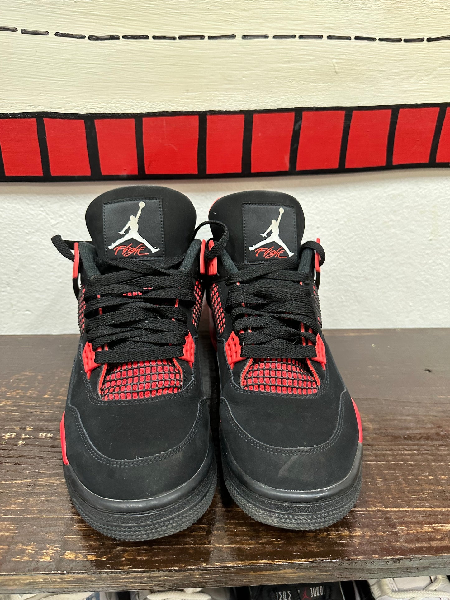*USED* Air Jordan 4 Retro 'Red Thunder'