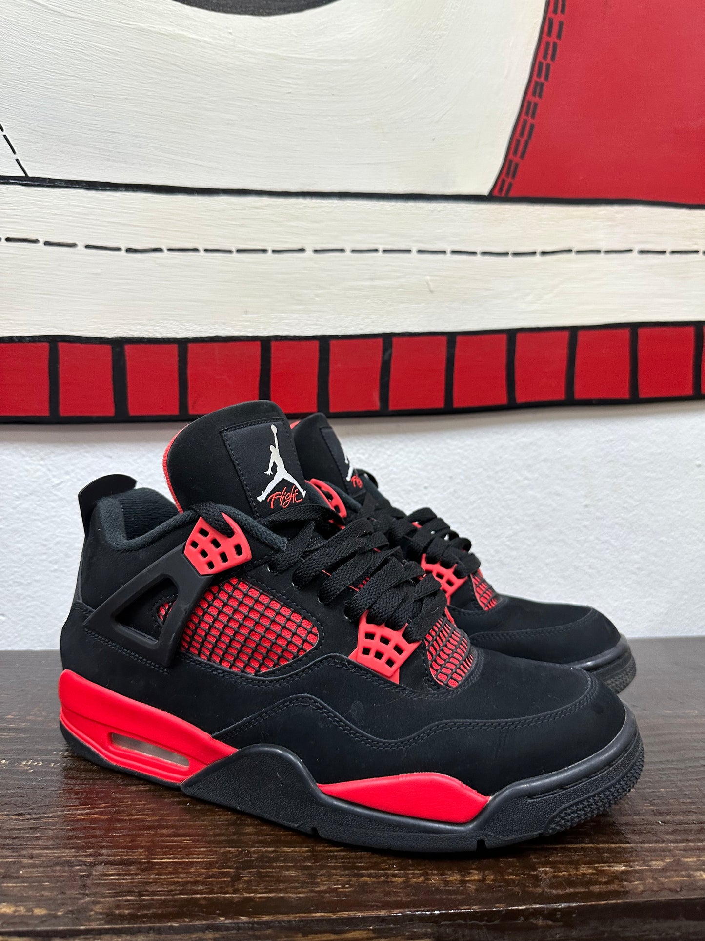 *USED* Air Jordan 4 Retro 'Red Thunder'