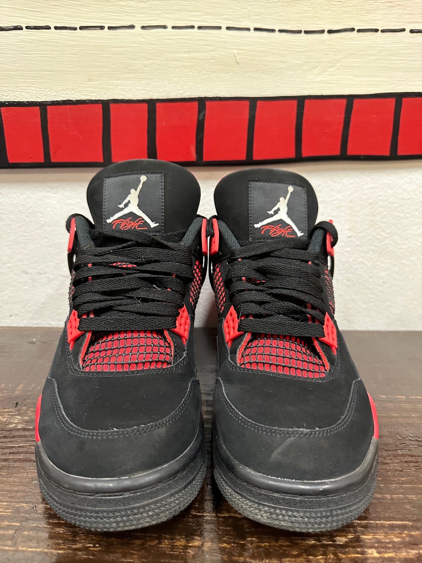 *USED* Air Jordan 4 Retro 'Red Thunder'