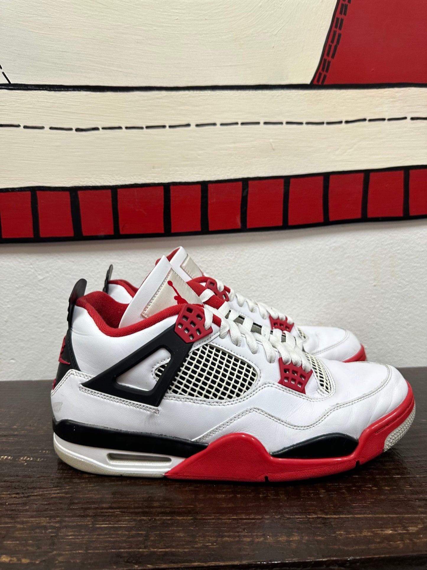 *USED* Air Jordan 4 Retro OG 'Fire Red' 2020