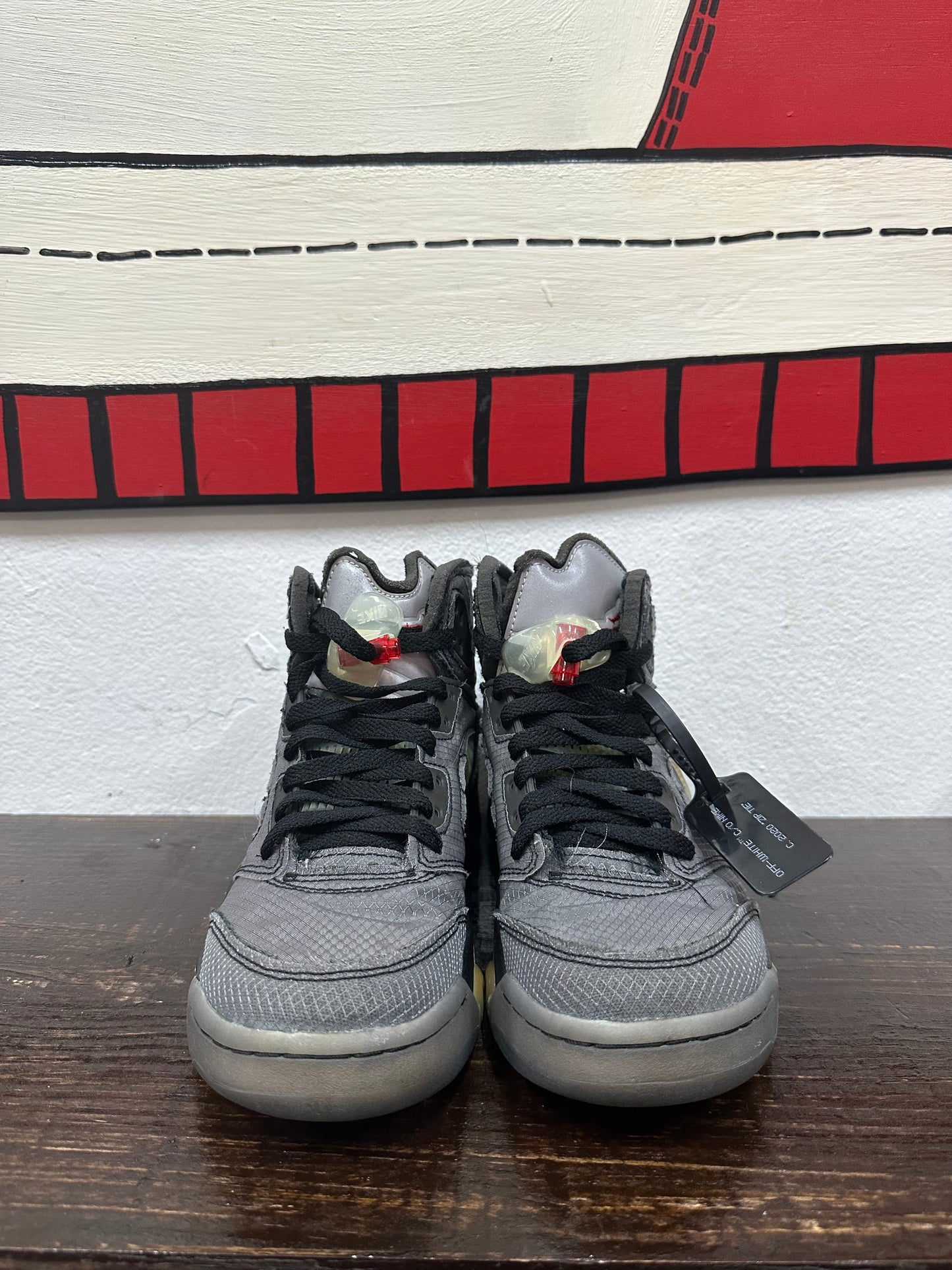 *USED* Off-White x Air Jordan 5 Retro SP 'Muslin'