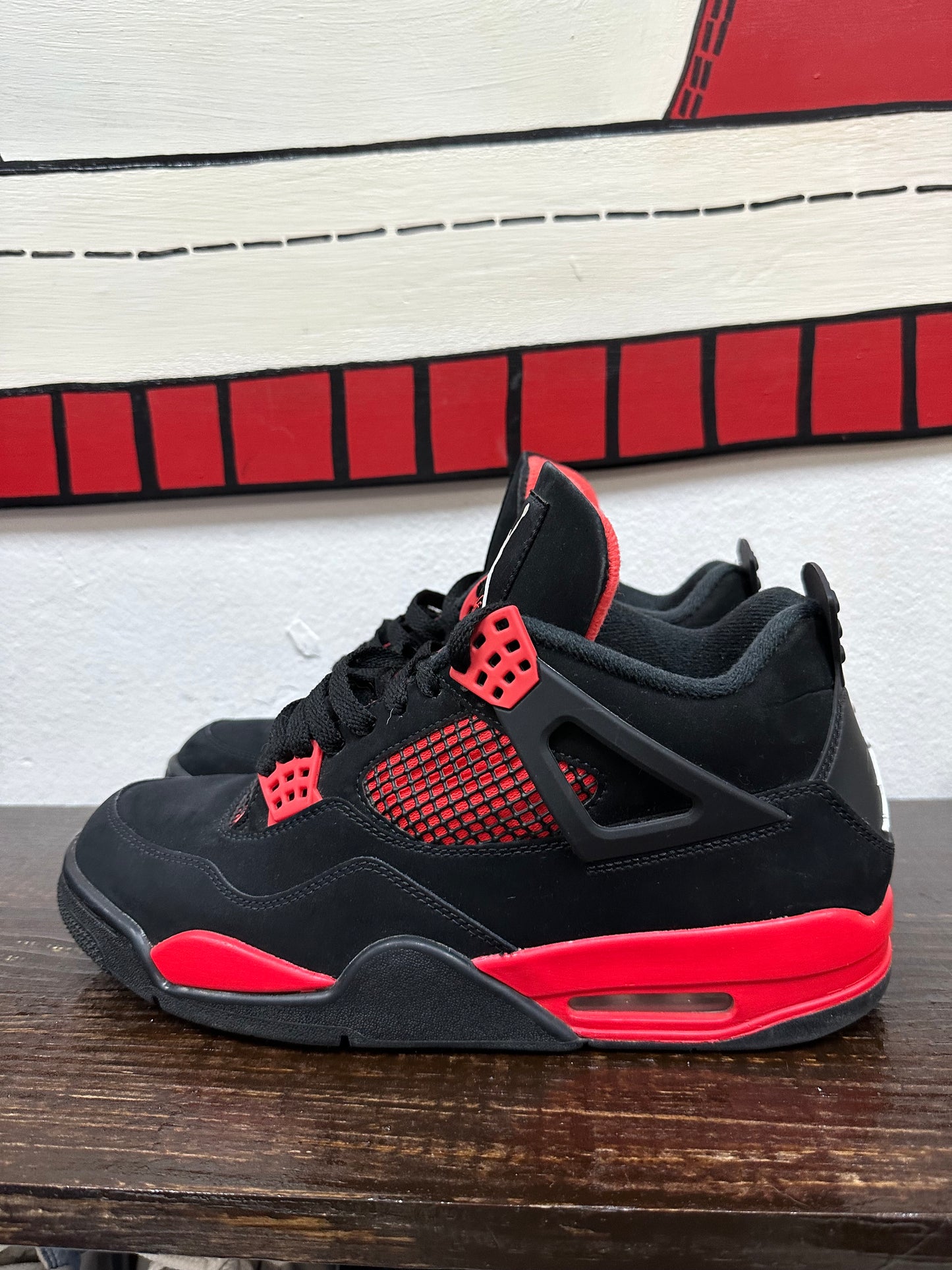 *USED* Air Jordan 4 Retro 'Red Thunder'