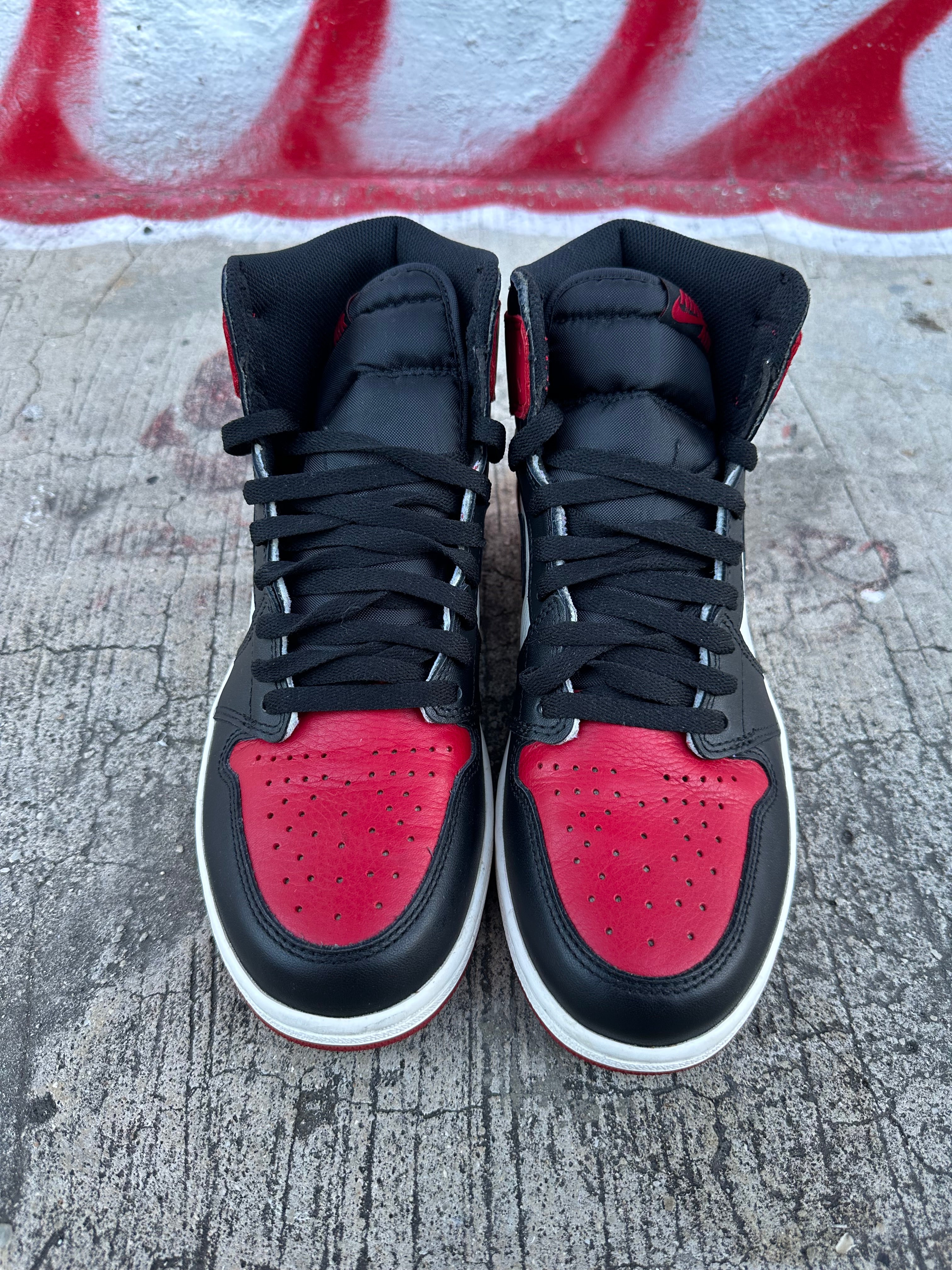 Jordan 1 clearance bred toe used